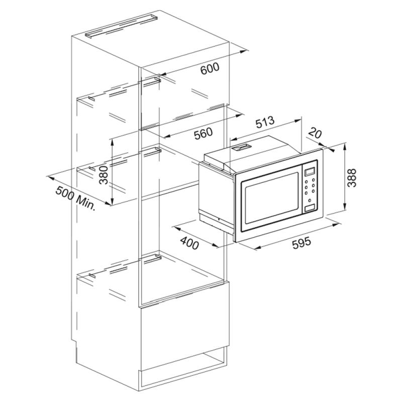 Микроволновая печь FSM 25 MW XS