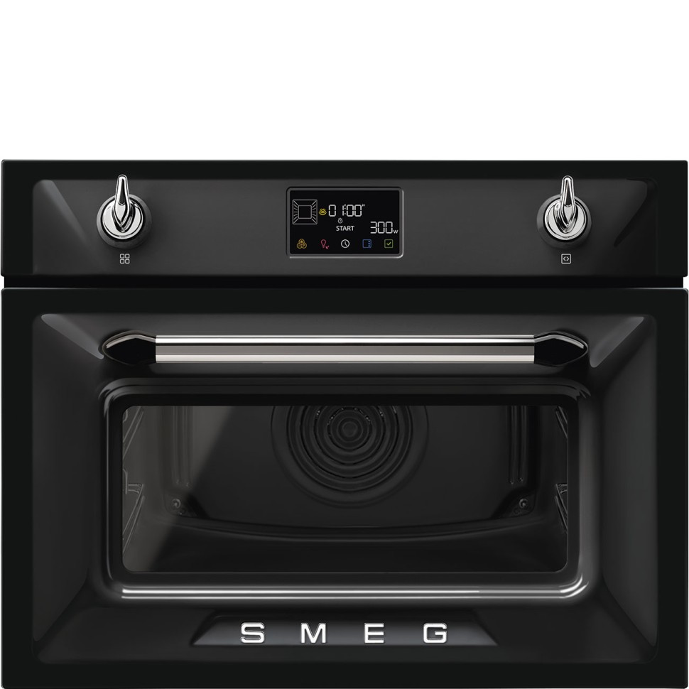 SMEG SO4902M1N Компактный многофункциональный духовой шкаф, комбинированный с микроволновой печью, ш