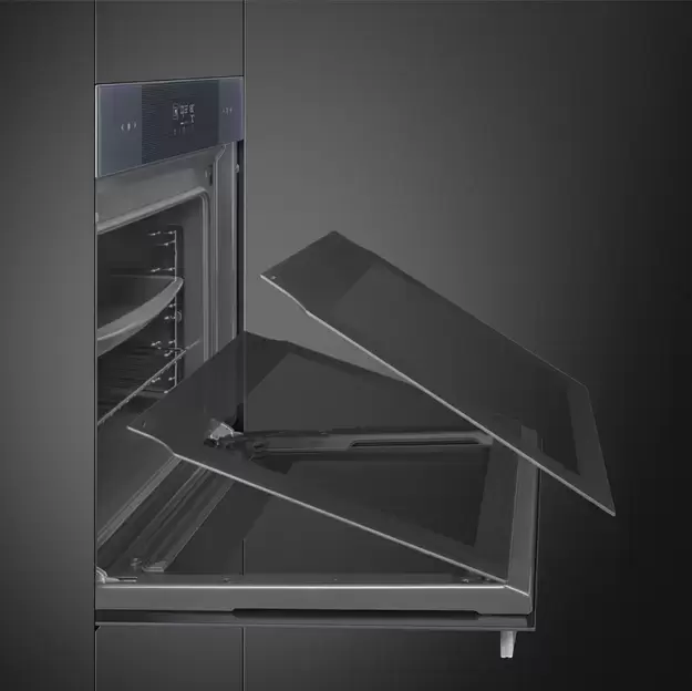 SMEG SO6102TB3 Многофункциональный духовой шкаф, 60 см, 10 функций, стекло Deep Black (чёрное)