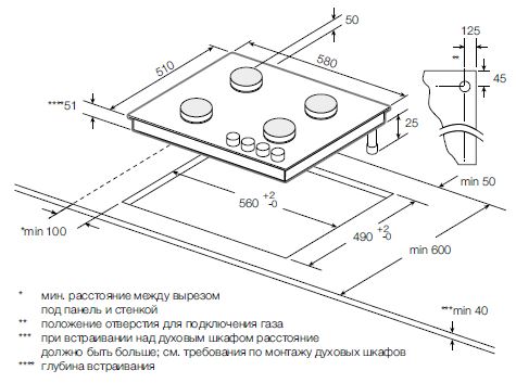 Газовая варочная панель Classic Graude GSK 60.1 EM