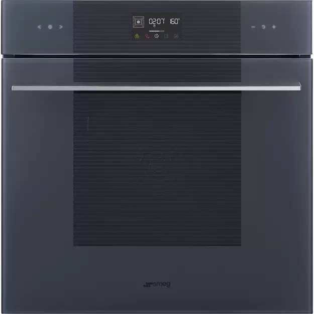 SMEG SOP6102TG Многофункциональный духовой шкаф с пиролизом, 60 см, 10 функций, стекло Neptune grey