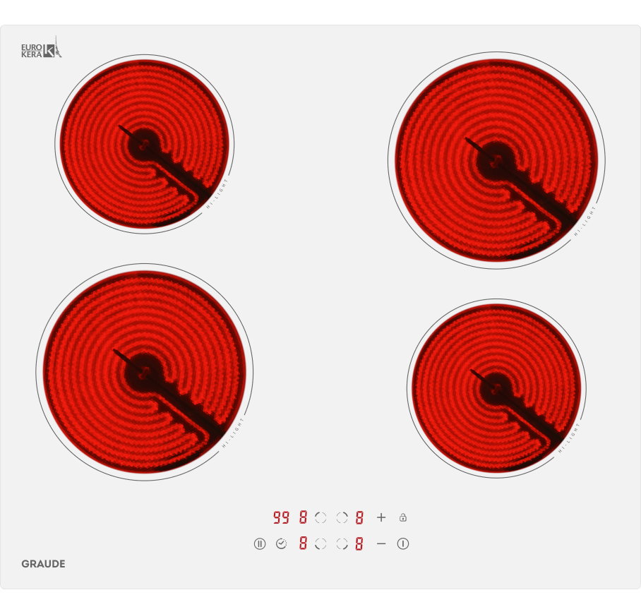 Стеклокерамическая варочная панель Premium  Graude EK 60.0 W