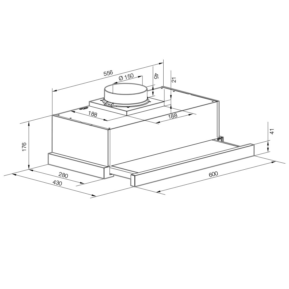 Вытяжка с выдвижным экраном Graude DHF 60.0 EL