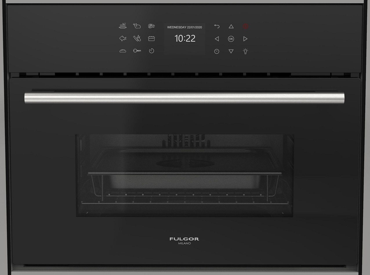 Компактный комбинированный паровой шкаф Fulgor Milano FCSO 4510 TEM BK